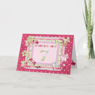 Tarjeta 7.º estilo de scrapbooking