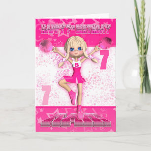 Tarjeta 7.º Festín De Amanecer Bailando, Estrellas En Rosa