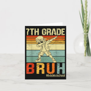 Tarjeta 7.º Grado Bruh Volvemos A La Escuela 2025 Niños Pr