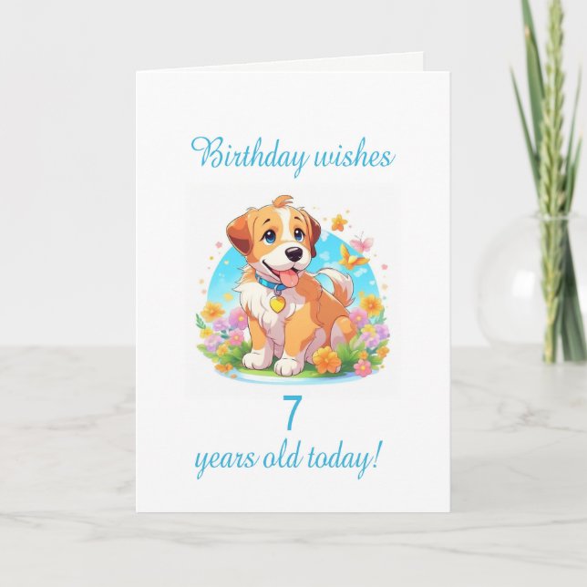 Tarjeta 7.º Perro Cachorro (Anverso)