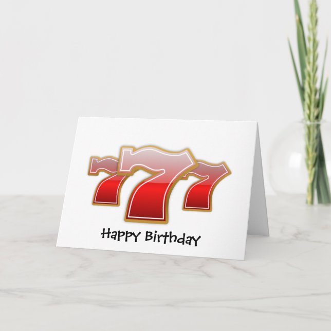 Tarjeta 7 afortunados (Anverso)