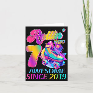Tarjeta 7 años increíble desde 2019 Cumpleaños tema hockey