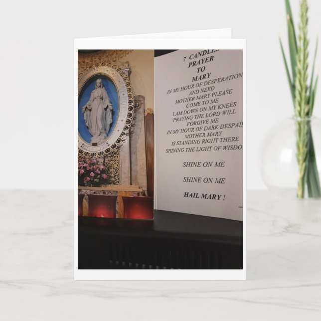 TARJETA 7 CANDLES PRAYER (Anverso)