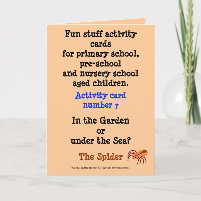 Tarjeta 7 la araña (Anverso)