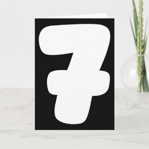 Tarjeta 7 Número Seis Siete 67 Gen Alpha jerga T divertido