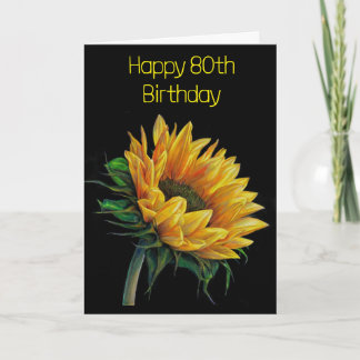 Tarjeta **80º CUMPLEAÑOS** con HERMOSA REPUESTA
