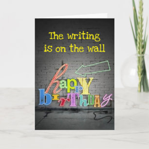 TARJETA **80º CUMPLEAÑOS** ESCRIBIR EN EL CUMPLEAÑOS DE LA