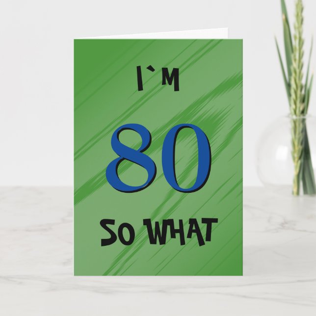 Tarjeta 80 Así que, ¿qué es la cita graciosa de cumpleaños (Anverso)