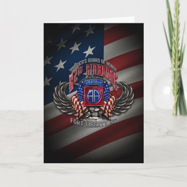 Tarjeta 82.º Airborne (Anverso)