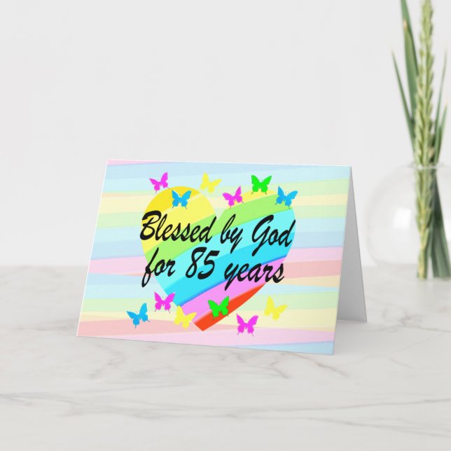 TARJETA 85.º CUADRO DE CUMPLEAÑOS (Anverso)