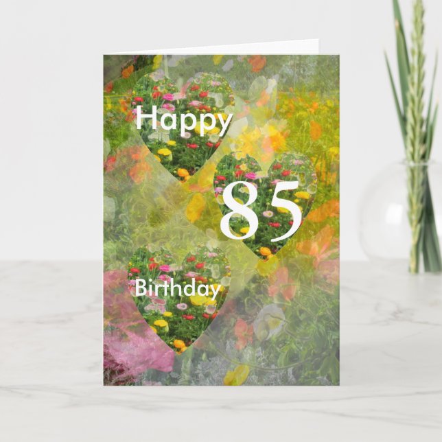 Tarjeta 85 cumpleaños (Anverso)