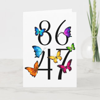 Tarjeta 8647 Anti Trump 86 47 Floral Hombres Mujeres 