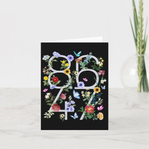 Tarjeta 8647 Boho floral sutil anti Trump