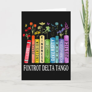 Tarjeta 8647 Foxtrots Tangos Deltas Libro Flor Resistir Bo