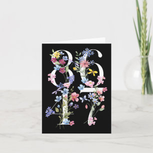 Tarjeta 8647 Sutil Anti Trump 86 47 Floral Boho Estilo 1