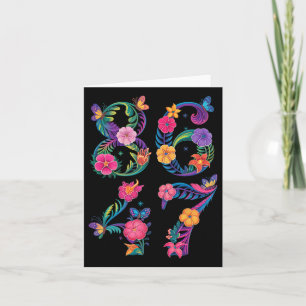Tarjeta 8647 Sutil Anti Trump 86 47 Floral Boho Estilo 6