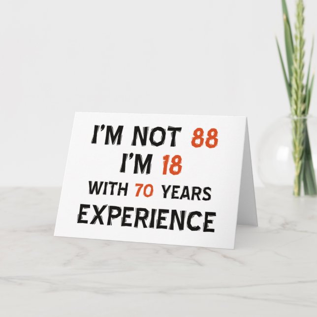 Tarjeta 88.os diseños frescos del cumpleaños (Anverso)