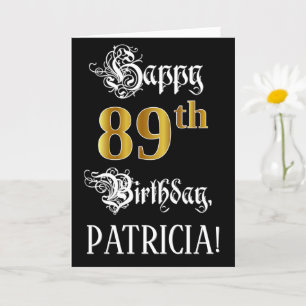Tarjeta 89º Cumpleaños — Guión de Fancy; Mirada de Oro Fau