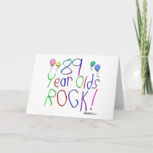 Tarjeta ¡89 años de la roca!