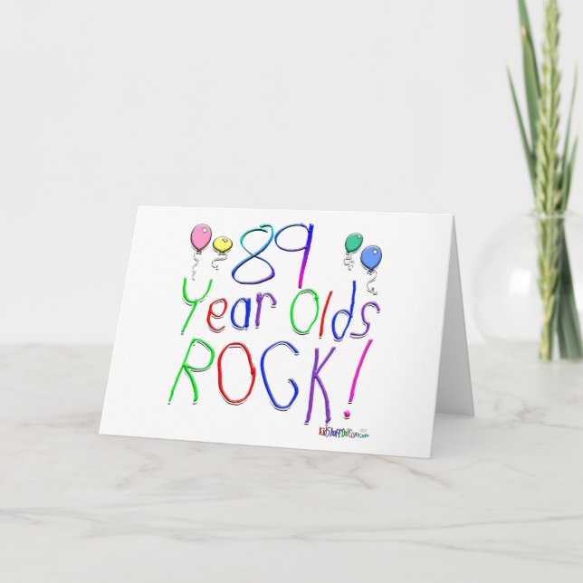 Tarjeta ¡89 años de la roca! (Anverso)