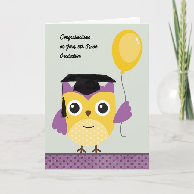Tarjeta 8.ª Graduación Sabia Lechuza (Anverso)