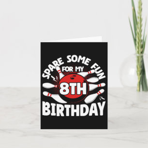 Tarjeta 8.º Bote de Cumpleaños Ahorra Algo Divertido 8 Año
