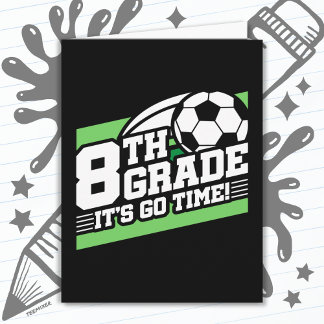 Tarjeta 8.º Fútbol De Primer Día De Vuelta A La Escuela