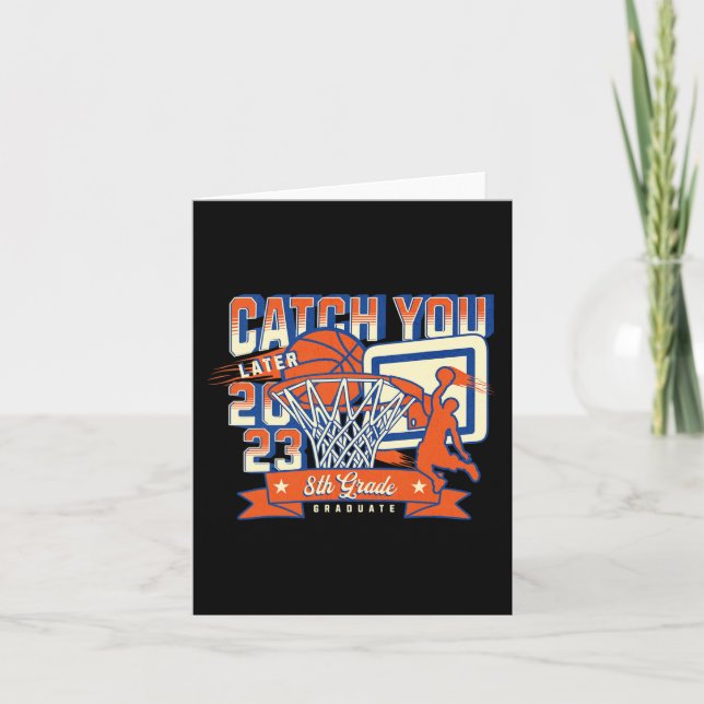 Tarjeta 8.º Graduado de Baloncesto 2023 (Anverso)