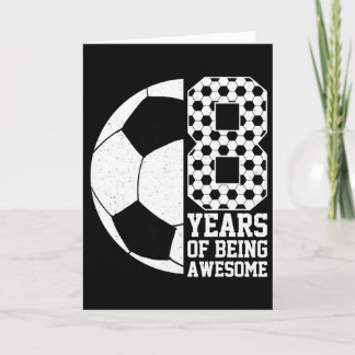 Tarjeta 8 Años De Ser Increíbles Amantes Del Fútbol Infant