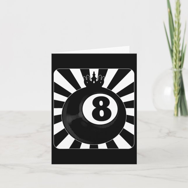 Tarjeta 8 Ball Pool Billiards Billiard Player (Anverso)