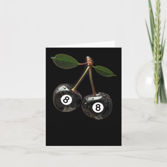 Tarjeta 8 Bolsas de billar Jugador de Billar (Anverso)