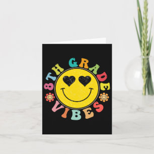 Tarjeta 8 Grado de Vibes Feliz Regalo de sonrisa a Scho