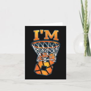 Tarjeta 8 Jugador de Baloncesto Cumpleaños I m 8 Boys Chic