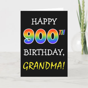 Tarjeta ¡"900TH CUMPLEAÑOS FELIZ tonto, humorístico,