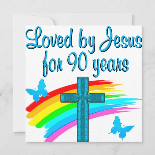 TARJETA 90.ª ORACIÓN DE CUMPLEAÑOS (Anverso)