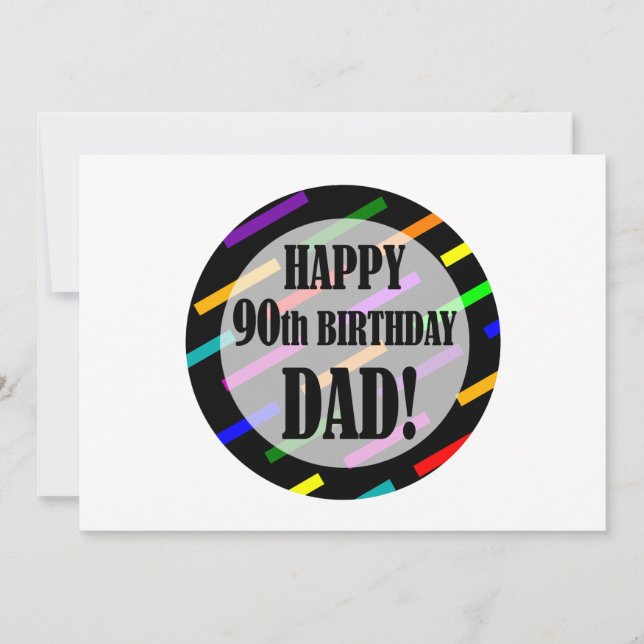 Tarjeta 90.º Cumpleaños De Papá (Anverso)