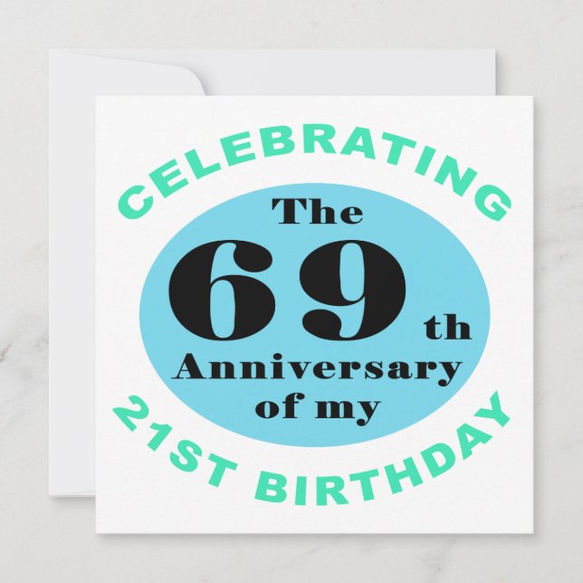 Tarjeta 90.º humor de cumpleaños (Anverso)