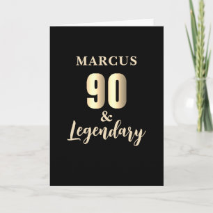 Tarjeta 90 & Legendario Cumpleaños 90 