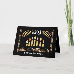 Tarjeta 90 Pats en la espalda - ¡Feliz cumpleaños 90!