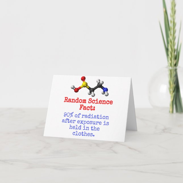 Tarjeta 90 Por Ciento De La Radiación - Hecho Científico (Anverso)