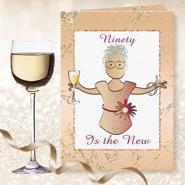 Tarjeta 90 y una fabulosa Personalizado de cumpleaños