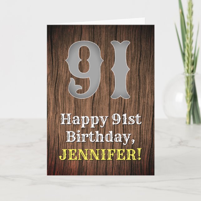 Tarjeta 91.º Cumpleaños: País de aspecto inspirado por Occ (Anverso)
