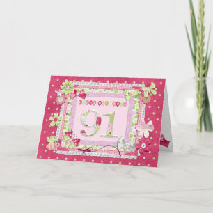 Tarjeta 91.º estilo de scrapbooking