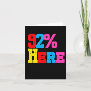 Tarjeta 92% Minando a su propio Pegatina de negocios