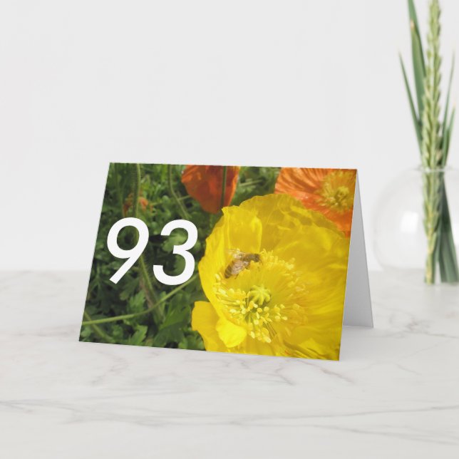 Tarjeta 93.ª Flores Brillantes (Anverso)