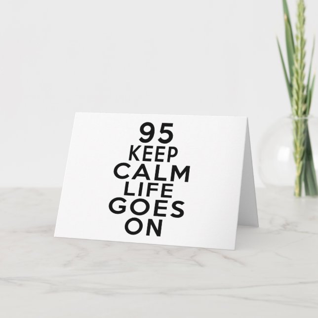 Tarjeta 95 La Vida Va En Cumpleaños (Anverso)