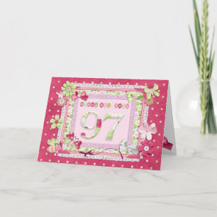 Tarjeta 97.º estilo de scrapbooking
