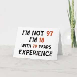 Tarjeta 97.os diseños del cumpleaños