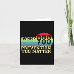 Tarjeta 988 Prevención del suicidio Vida útil 988 Concienc
