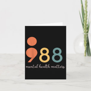 Tarjeta 988 Semicolón Salud Mental S Prevención Del Suicid